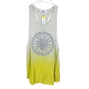 SOULCYCLE Stripe Metallic Wheel Graphic Tank XS